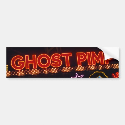 Ghost Pimp Aufkleber für Stoßstangen Autoaufkleber (Vorne)