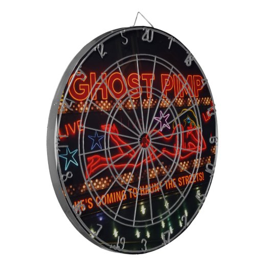 Ghost Pimp Dartboard Dartscheibe (Vorderseite Links)