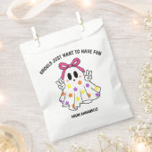 Ghost Pink Ghouls Woll haben Spaß Halloween Geschenktütchen (Ausgeschnitten)