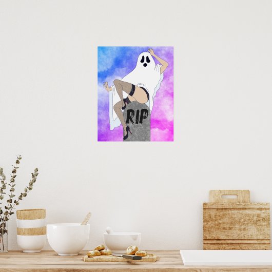 Ghost Pinup Poster (Küche)