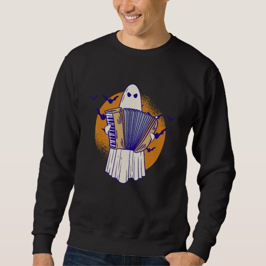 Ghost Playing Accordion - Accordionist Accordion P Sweatshirt (Vorderseite)