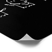 Ghost Playing Gitarre Lazy Halloween Kostüm Spaß M Poster (Ecke)