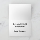 Ghost Playing Organ Card Karte (Innenseite)