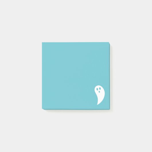 Ghost Post It Notes Blue Post-it Klebezettel (Vorderseite)