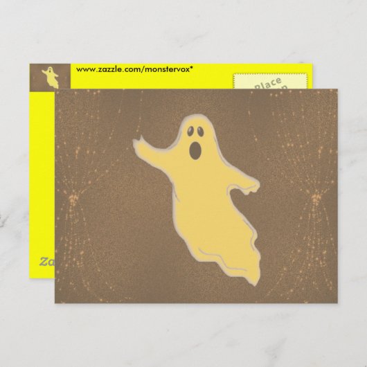Ghost Postkarte (Vorne/Hinten)