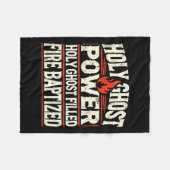Ghost Power Christlich Faith Fleecedecke (Vorderseite (Horizontal))