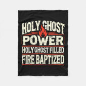 Ghost Power Christlich Faith Fleecedecke (Vorderseite)