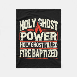 Ghost Power Christlich Faith Fleecedecke