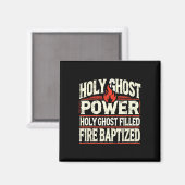 Ghost Power Christlich Faith Magnet (Vorderseite/Rückseite)