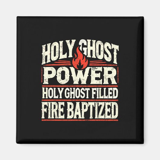 Ghost Power Christlich Faith Magnet (Vorne)