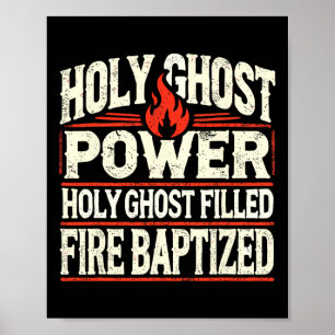 Ghost Power Christlich Faith Poster