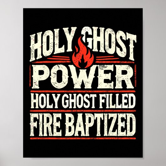 Ghost Power Christlich Faith Poster (Vorne)