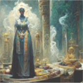 Ghost Priestess Fantasy Aufkleber (Vorderseite)