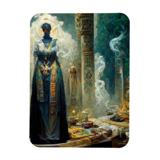 Ghost Priestess Fantasy Magnet (Vertikal)