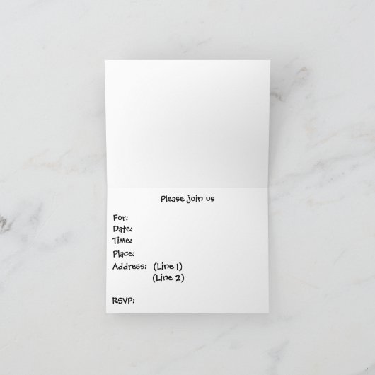 Ghost Pumpkin Funny Halloween Party Einladung (Innenseite)