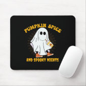 Ghost Pumpkin Gewürz Latte Fall Vibe Halloween Spo Mousepad (Mit Mouse)