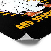 Ghost Pumpkin Gewürz Latte Fall Vibe Halloween Spo Poster (Ecke)