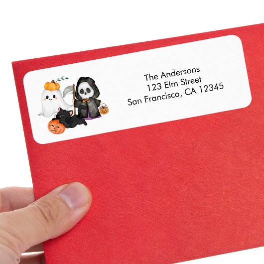 Ghost Pumpkin Grim Sensenmann Niedlich Black Cat H