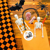 Ghost Pumpkin Grim Sensenmann Niedlich Black Cat H Runder Aufkleber