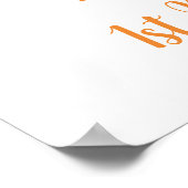 Ghost Pumpkin Halloween Geburtstag Willkommen Poster (Ecke)