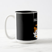 Ghost Pumpkin Halloween Zweifarbige Tasse (Links)