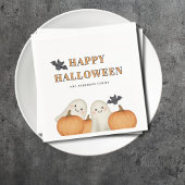 Ghost Pumpkin Personalized Halloween Party  Serviette