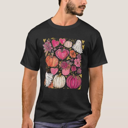 Ghost Pumpkin Spooky Season Halloween Trick oder T T-Shirt (Vorderseite)