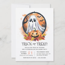 Ghost Pumpkin Trick oder Treat Halloween-Party