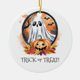 Ghost Pumpkin Trick oder Treat Halloween-Party Keramik Ornament