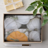 Ghost Pumpkins mit einer sneakfarbenen Orange Seidenpapier (Geschenk)