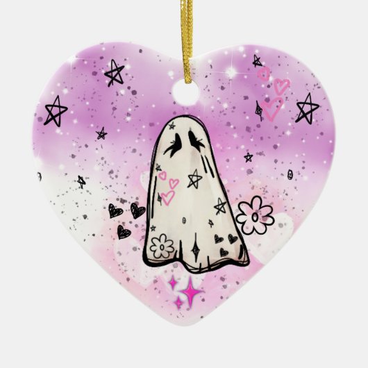 Ghost Punk Doodle Ornament (Vorne)