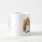 Ghost Pup - Spooky Dog Kostüm Kaffeetasse (Vorderseite Links)