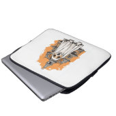 Ghost Pup - Spooky Dog Kostüm Laptopschutzhülle (Vorne Knopf)