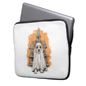 Ghost Pup - Spooky Dog Kostüm Laptopschutzhülle (Vorderseite Links)