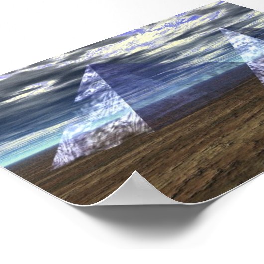 Ghost Pyramids Poster (Ecke)