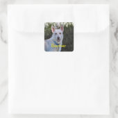 Ghost Quadratischer Aufkleber (Tasche)