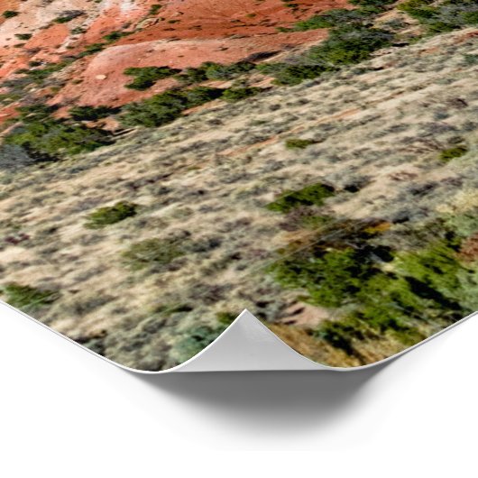 Ghost Ranch Mountain Pastels Poster (Ecke)