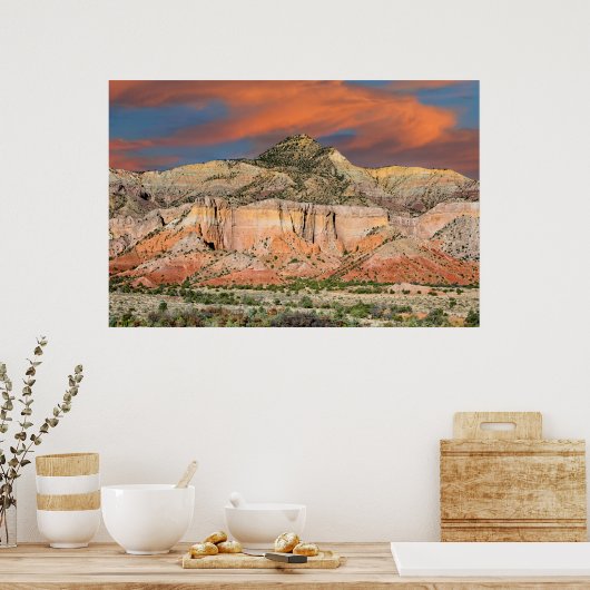Ghost Ranch Mountain Pastels Poster (Küche)