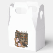 Ghost Reading Book Cat Liebhaber Halloween Geschenkschachtel (Geöffnet)