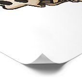 Ghost Reading Book Cat Liebhaber Halloween Poster (Ecke)