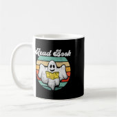 Ghost Reading Book Vintag Kaffeetasse (Links)