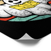 Ghost Reading Book Vintag Poster (Ecke)