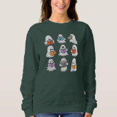Ghost Reading Books biblibrarian Sweatshirt (Vorderseite)