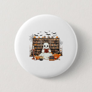 Ghost Reading Books Booker Halloween-Kosten für Le Button
