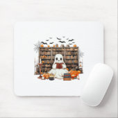 Ghost Reading Books Booker Halloween-Kosten für Le Mousepad (Mit Mouse)