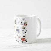 Ghost Reading Books Kaffeetasse (VorderseiteRechts)