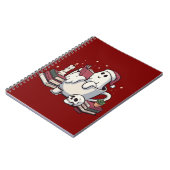 Ghost Reading Books Weihnachtslehrer Bookworm Notizblock (Linke Seite)