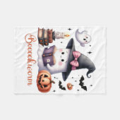 Ghost Reading Buch Coquette Bow Halloween Mädchen  Fleecedecke (Vorderseite (Horizontal))