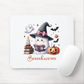 Ghost Reading Buch Coquette Bow Halloween Mädchen  Mousepad (Mit Mouse)