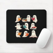 Ghost Reading Bücher Halloween Bücher Lover Lehrer Mousepad (Mit Mouse)